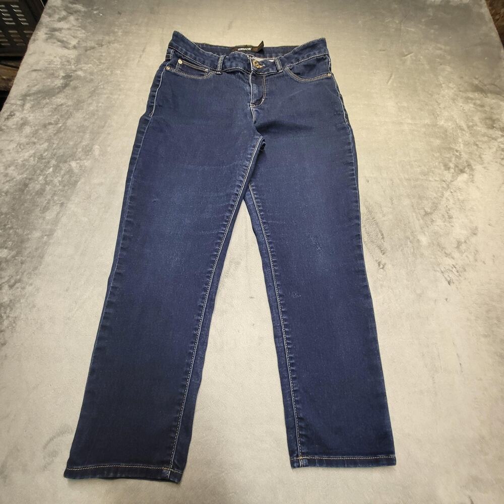 Jordache‎ Jeans Womens 10 Blue Rinse Cropped Extra-Slim Stretch Denim Pockets